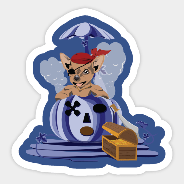 Pumpkin Pirates Sticker by Kanom-Tom